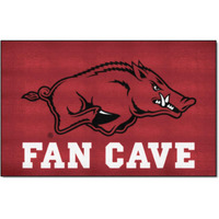 FANMATS 14631 Arkansas Razorbacks Man Cave UltiMat Rug - 5ft. x 8ft. | Sports Fan Area Rug, Home Decor Rug and Tailgating Mat