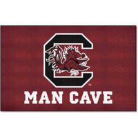 FANMATS 14695 South Carolina Gamecocks Man Cave UltiMat Rug - 5ft. x 8ft. | Sports Fan Area Rug, Home Decor Rug and Tailgating Mat