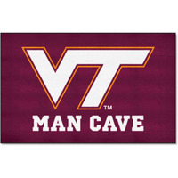 FANMATS 14715 Virginia Tech Hokies Man Cave UltiMat Rug - 5ft. x 8ft. | Sports Fan Area Rug, Home Decor Rug and Tailgating Mat