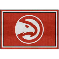 FANMATS NBA - Atlanta Hawks 5ft. x 8 ft. Plush Area Rug