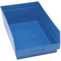 Quantum Storage Systems QSB810BL STORE-MAX Part Organizer Blue Bins 18  L x 12  W x 8  H 8 Pack