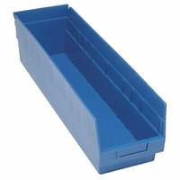 Quantum Storage Systems QSB806BL STORE-MAX Part Organizer Blue Bins 24  L x 7  W x 8  H 8 Pack