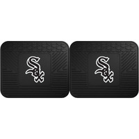 FANMATS 12328 Chicago White Sox Back Seat Car Utility Mats - 2 Piece Set