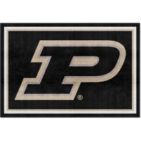 FANMATS 16832 Team Color 59.5 x88  Purdue 'P' Rug