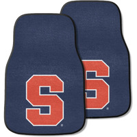 FANMATS 11287 Syracuse Orange Front 2-Piece Team Logo Carpet Car Mat Set, Front Row Automotive Floor Mats, Non-Slip Backing, Team Colors - S Primary Logo