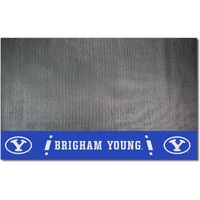 FANMATS 16846 BYU Cougars Vinyl Grill Mat - 26in. x 42in. - Deck Patio Protective Mat | Oil, flame, and UV resistant