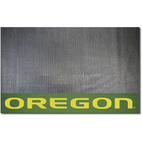 FANMATS 16849 Oregon Ducks Vinyl Grill Mat - 26in. x 42in. - Deck Patio Protective Mat | Oil, flame, and UV resistant