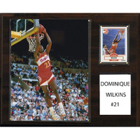 C&I Collectables NBA Atlanta Haks Dominique Wilkins Player Plaque, 12 x 15-Inch