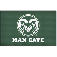 FANMATS 17259 Colorado State Rams Man Cave Tailgater Rug - 5ft. x 6ft. Sports Fan Area Rug, Home Decor Rug and Tailgating Mat