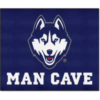 FANMATS 17299 UConn Huskies Man Cave Tailgater Rug - 5ft. x 6ft. Sports Fan Area Rug, Home Decor Rug and Tailgating Mat