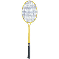 Sportime 003357 Twin Shaft Badminton Racquet, Steel, Yellow