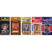 NBA Houston Rockets 5 Different Licensed Trading Card Team Sets, Brown, One Size