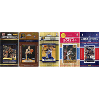 NBA Indiana Pacers 5 Different Licensed Trading Card Team Sets, Brown, One Size