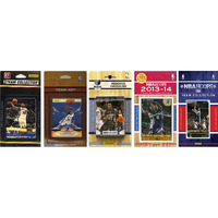 C&I Collectables NBA Memphis Grizzlies 5 Different Licensed Trading Card Team Sets, Brown, One Size