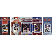 NHL Colorado Avalanche 5 Different Licensed Trading Card Team Sets, Brown, One Size