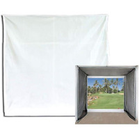 Cimarron Sports Heavy-Duty Extra Durable Multi-Use Inside/Outside Home Projection Screen Golf Training Aid, 10x10 Ft