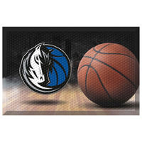 FANMATS 19074 Dallas Mavericks Rubber Scraper Door Mat