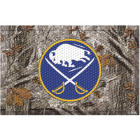 FANMATS 19129 Buffalo Sabres Rubber Scraper Door Mat, Camo Color