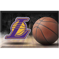 FANMATS 19088 Los Angeles Lakers Rubber Scraper Door Mat