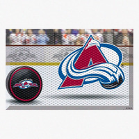 FANMATS 19136 Colorado Avalanche Rubber Scraper Door Mat