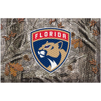 FANMATS 19147 Florida Panthers Rubber Scraper Door Mat, Camo Color