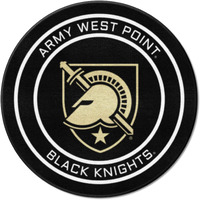 FANMATS 19494 Army West Point Black Knights Hockey Puck Shaped Rug - 27in. Diameter, Hockey Puck Design, Sports Fan Accent Rug