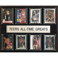 NBA Philadelphia 76ers All-Time Greats Plaque, 12 x15