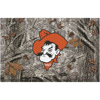 FANMATS 19728 Oklahoma State Cowboys Rubber Scraper Door Mat, Camo Color - OSU Logo