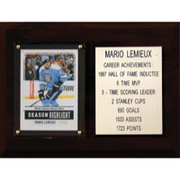 C&I Collectables NHL Pittsburgh Penguins Mario Lemieux Career Stat Plaque, 6  x 8 , Bron