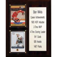 NHL Chicago Blackhawks Stan Mikita Career Stat Plaque, 8  x 10 , Brown