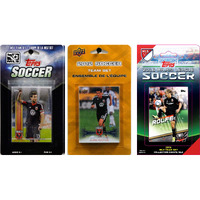 MLS D.C. United 3 Different Trading Card Sets, White