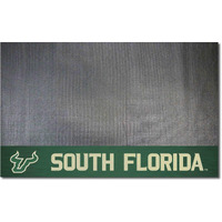 FANMATS 21632 South Florida Bulls Vinyl Grill Mat - 26in. x 42in. - Deck Patio Protective Mat | Oil, flame, and UV resistant