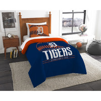 MLB Detroit Tigers Twin Comforter and Sham, One Size, Multicolor