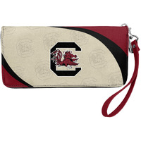 Littlearth South Carolina Fighting Gamecocks NCAA Curve Zip Organizer Wallet