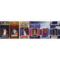 C&I Collectables NBA Philadelphia 76ers Men's 6 Different Licensed Trading Card Team Sets, White