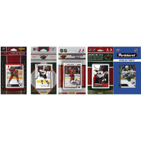 NHL Minnesota Wild Men's 5 Different Licensed Trading Card Team Sets, White