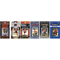 C&I Collectables NHL Philadelphia Flyers Men's 6 Different Licensed Trading Card Team Sets, White