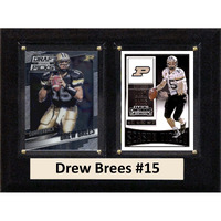 C&I Collectables NCAA Purdue Boilmakers Men's Dre Brees To Card Plaque, Bron, 6 X8