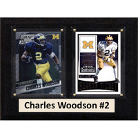 C&I Collectables NCAA Michigan Wolverines Men's Charles Woodson To Card Plaque, Bron, 6 X8