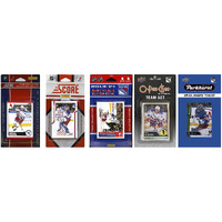 C&I Collectables NHL New York Rangers Men's 5 Different Licensed Trading Card Team Sets, White