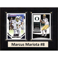 C&I Collectables NCAA Oregon Ducks Men's Marcus Mariota To Card Plaque, Bron, 6 X8