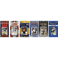 C&I Collectables NHL Nashville Predators Men's 6 Different Licensed Trading Card Team Sets, White