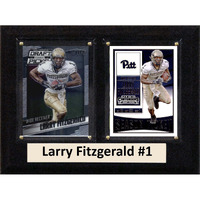 C&I Collectables NCAA Pittsburgh Panthers Men's Larry Fitzgerald To Card Plaque, Bron, 6 X8