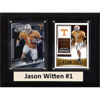 C&I Collectables NCAA Tennessee Volunteers Men's Jason Witten To Card Plaque, Bron, 6 X8