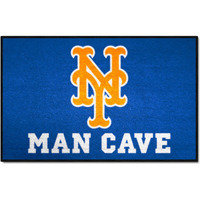 FANMATS 22439 MLB - New York Mets Man Cave Starter Rug 19 x30