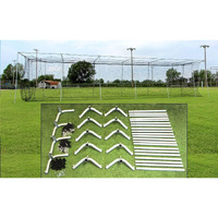 Cimarron Sports Outdoor Practice 55x12x1224 Batting Cage & Frame Corners