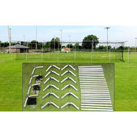 Cimarron Sports Outdoor Practice 70x12x1224 Batting Cage & Frame Corners