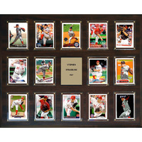 C&I Collectables MLB Los Angeles Angels Plaque, Brown, 16 x20