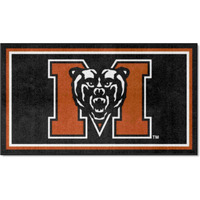 FANMATS 26963 NCAA Mercer Bears 3ft. x 5ft. Plush Area Rug | Sports Fan Area Rug, Home Decor Rug and Tailgating Mat