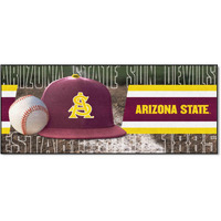 FANMATS 28006 NCAA - Arizona State Sun Devils Baseball Runner Rug - 30in. x 72in. | Sports Fan Area Rug Mat and Tailgating Mat